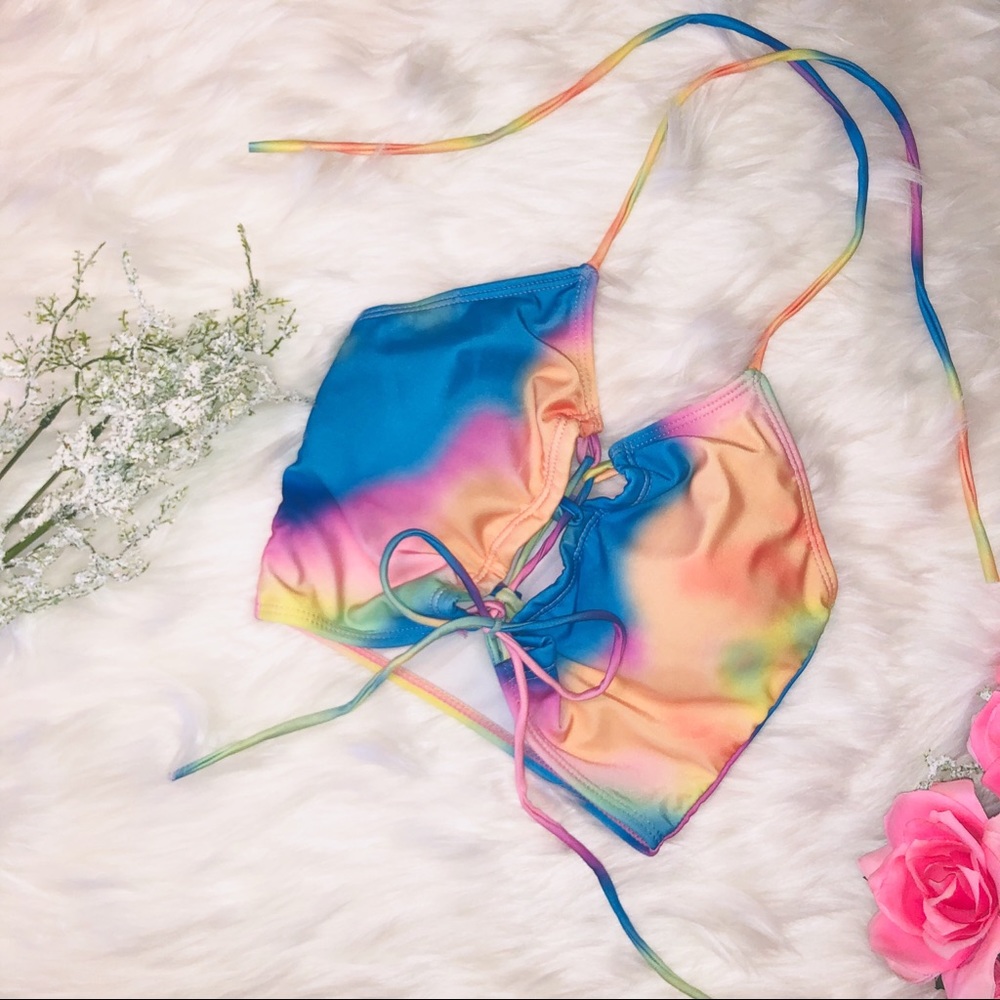 rave 🌈 halter 🍄 top 🦋 - Picture 4 of 5